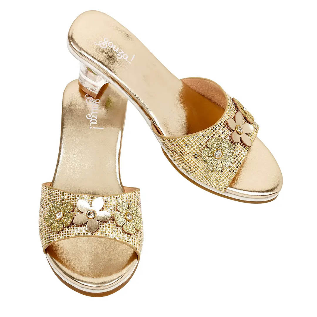 Slipper Gold High-Heel Ellina (2 Sizes)