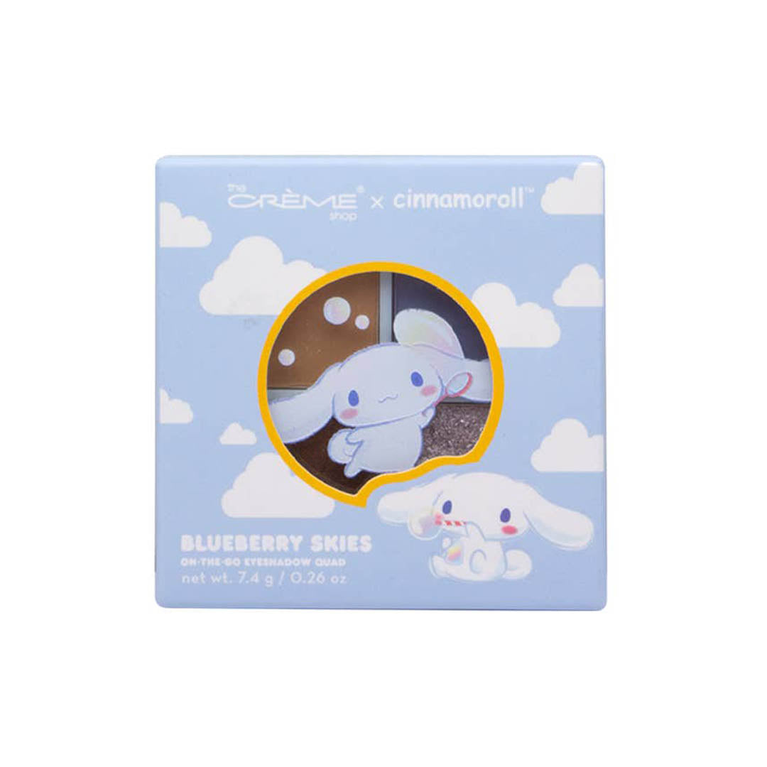 Blueberry Skies On The Go Quad Eyeshadow - The Creme Shop x Cinnamoroll
