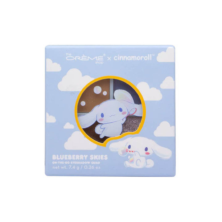 Blueberry Skies On The Go Quad Eyeshadow - The Creme Shop x Cinnamoroll