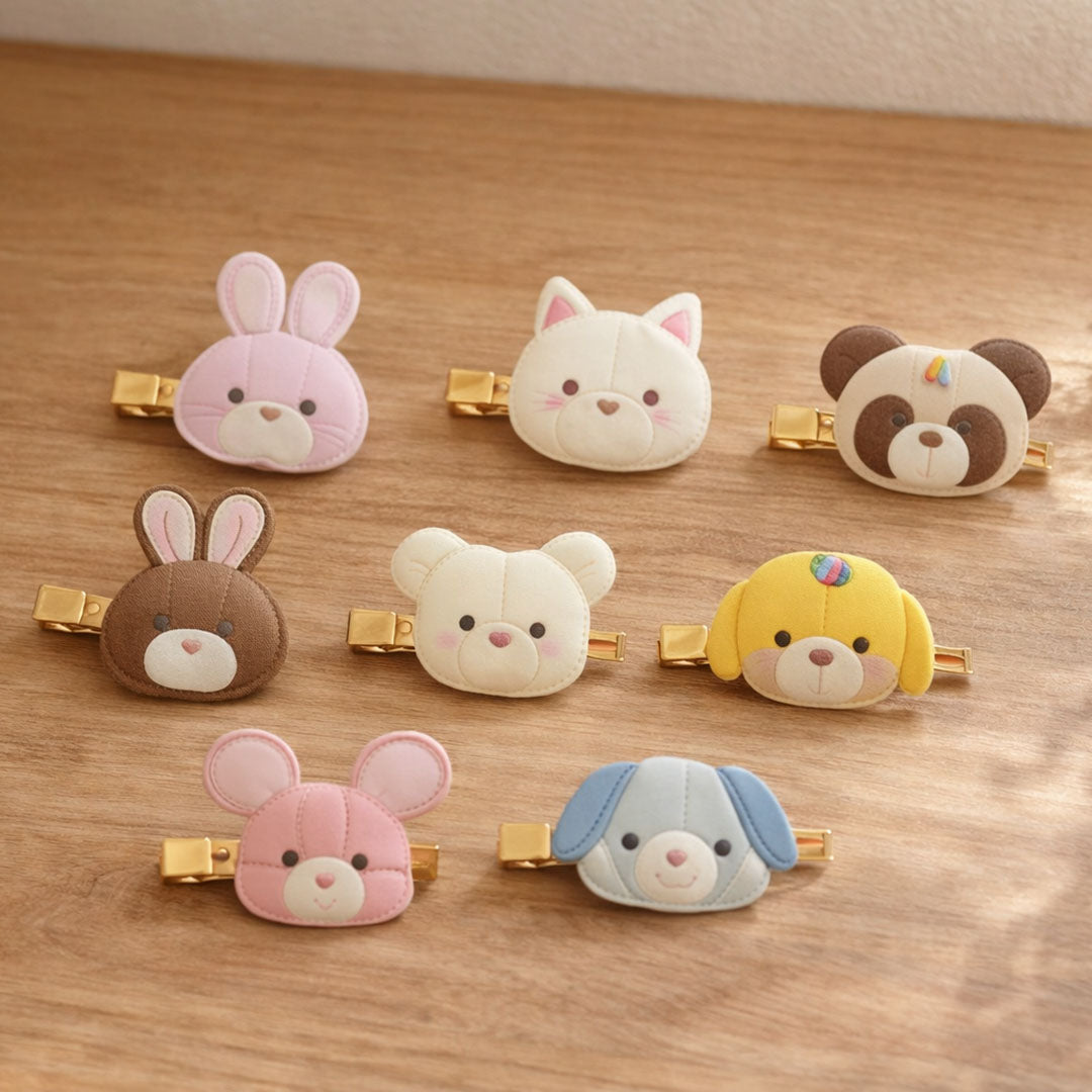 Japanese Blind Box: Yoshitoku Retro Toy Collection Flocked Hair Clip