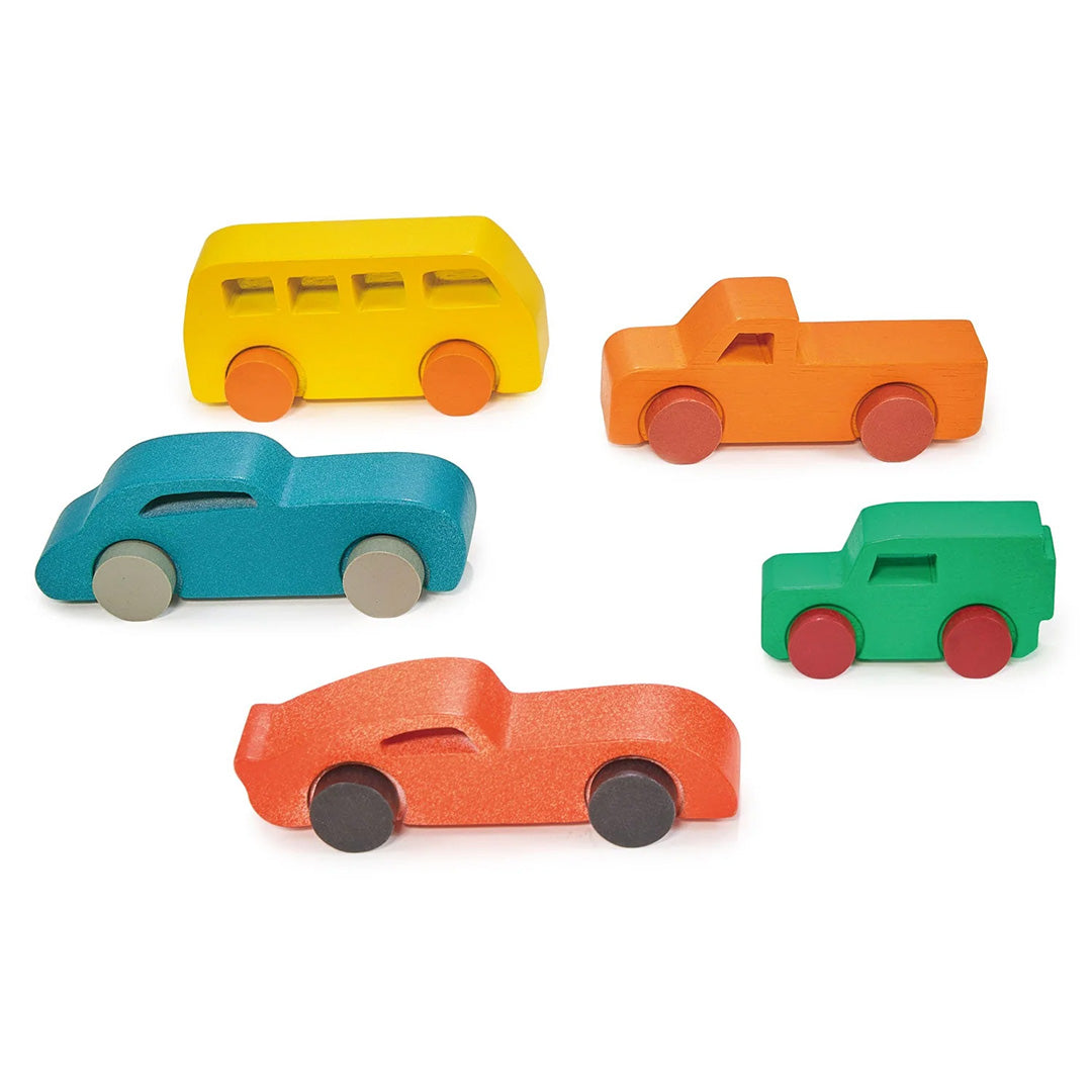 Wooden Colorful Car Assortment