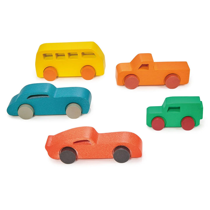 Wooden Colorful Car Assortment