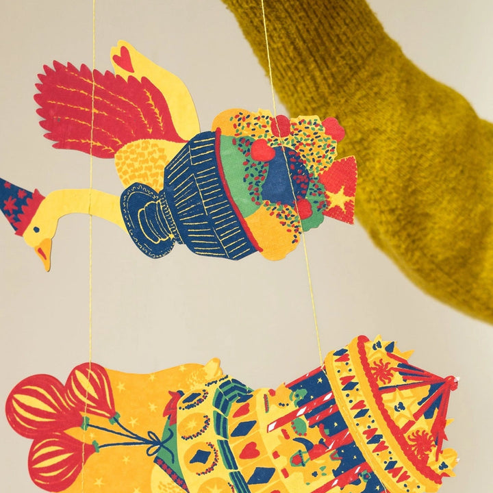 Bright Happy Birthday Sewn Garland
