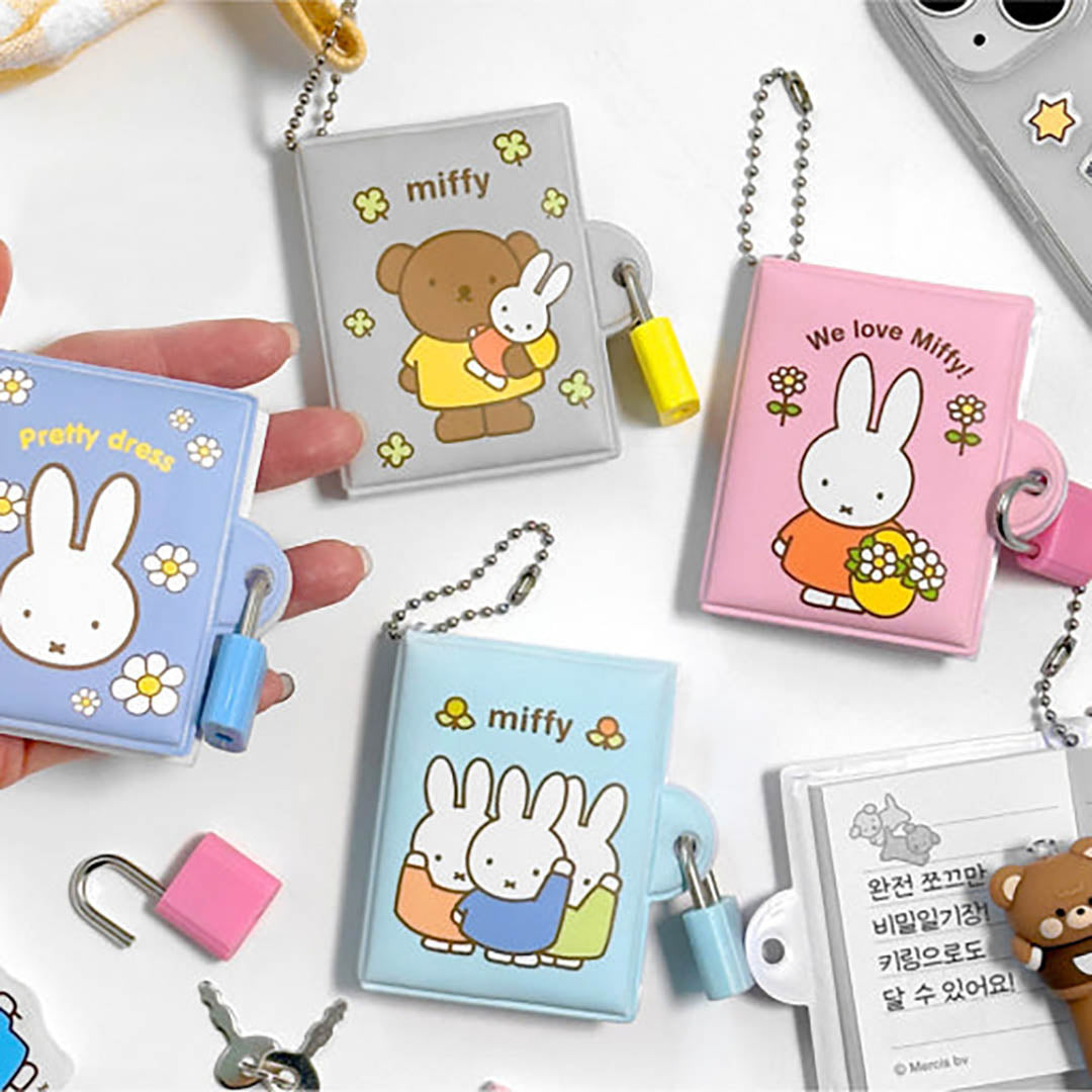 NEW Miffy Secret Mini Memo Diary Book with Lock & Key