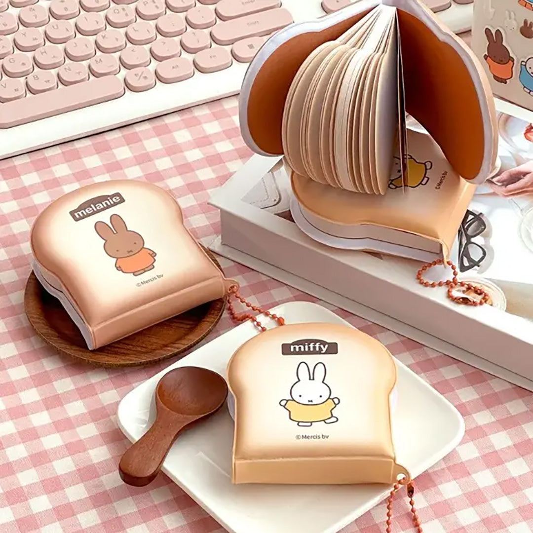 Miffy Toast-Shaped Memo Keyring