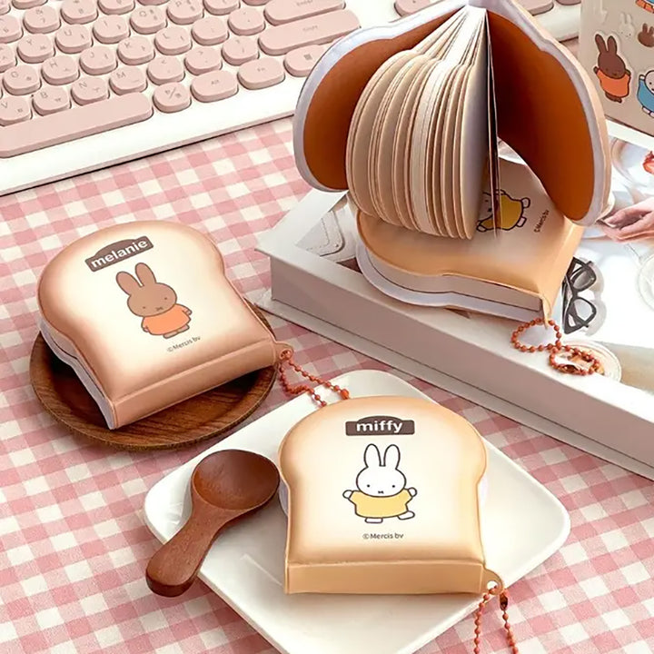 Miffy Toast-Shaped Memo Keyring