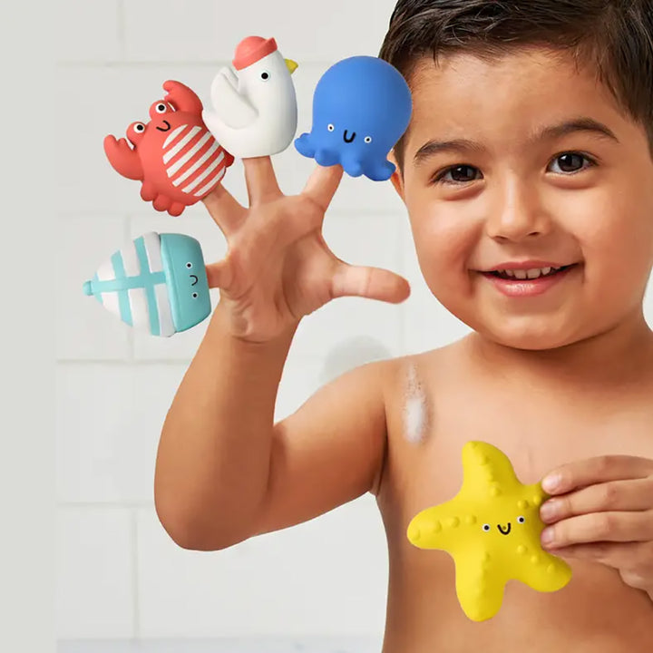 Nautical Itzy Bitzy Puppets - Bath + Storytelling Toys