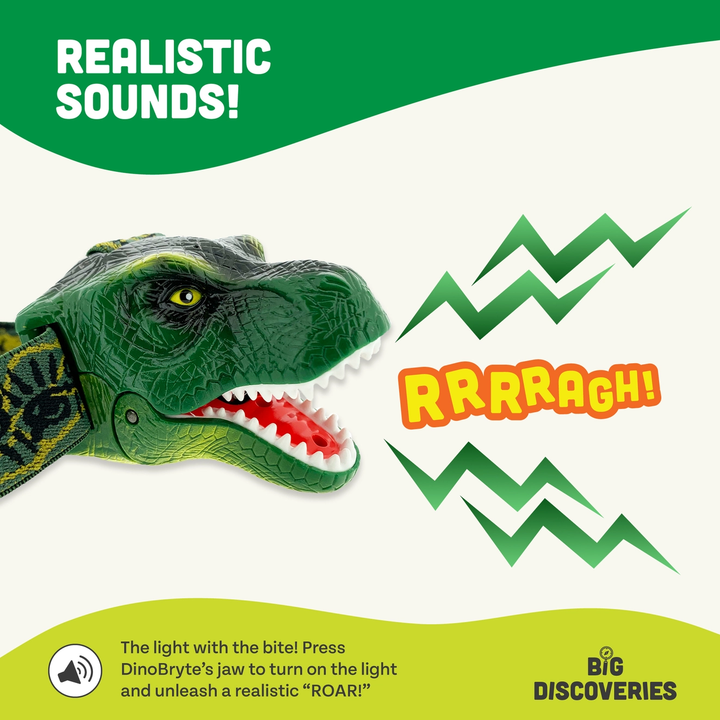 T-Rex Dinosaur Headlamp with Adjustable Straps