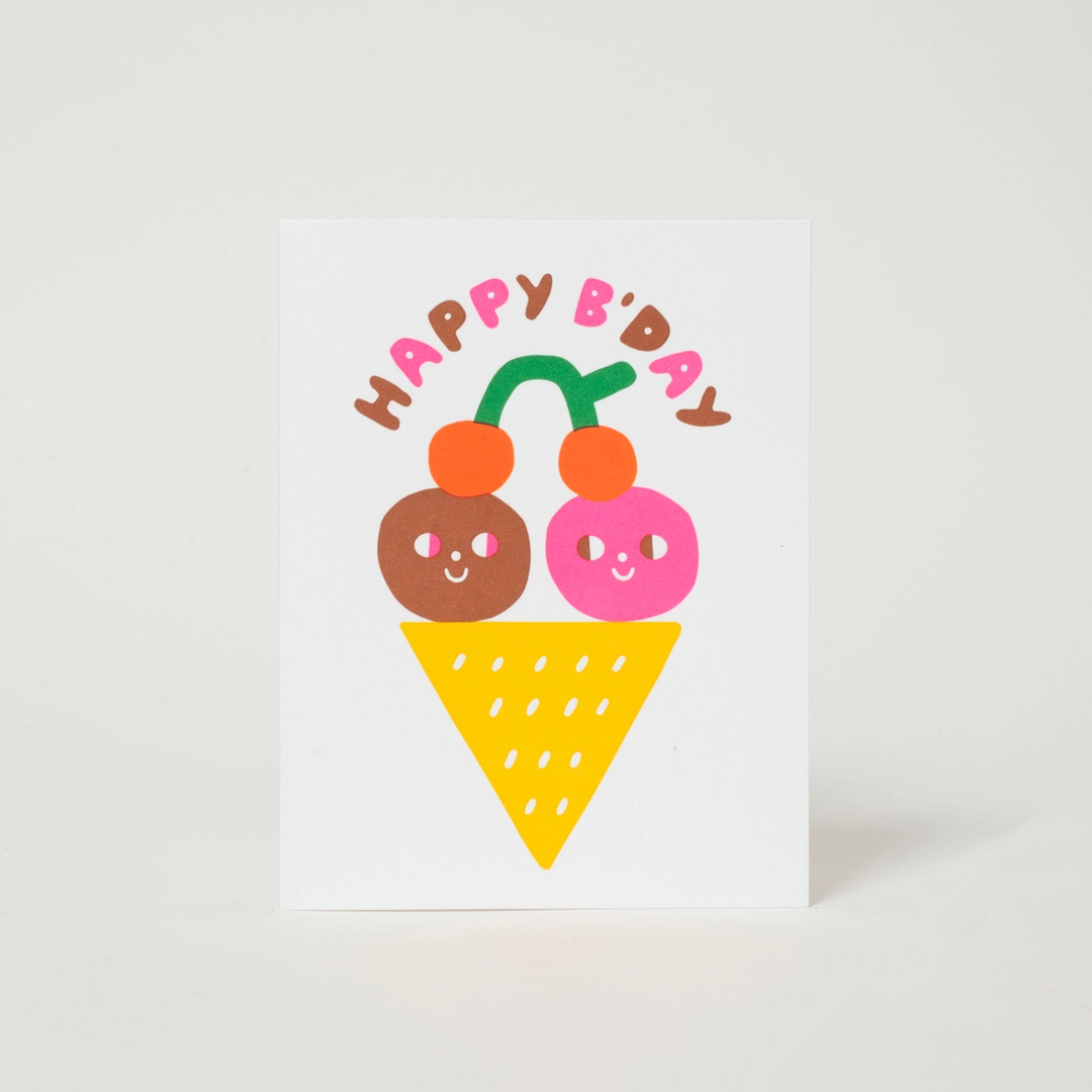 Suzy Ultman Ice Cream Wishes Birthday Greeting Card