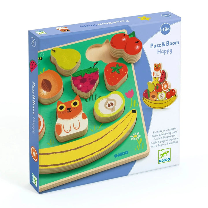 NEW Puzz & Boom Happy Wooden Puzzle