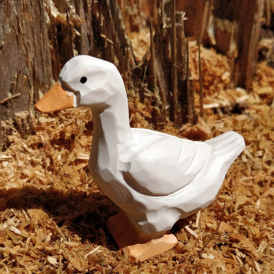 NEW Wooden Goose Animal Toy