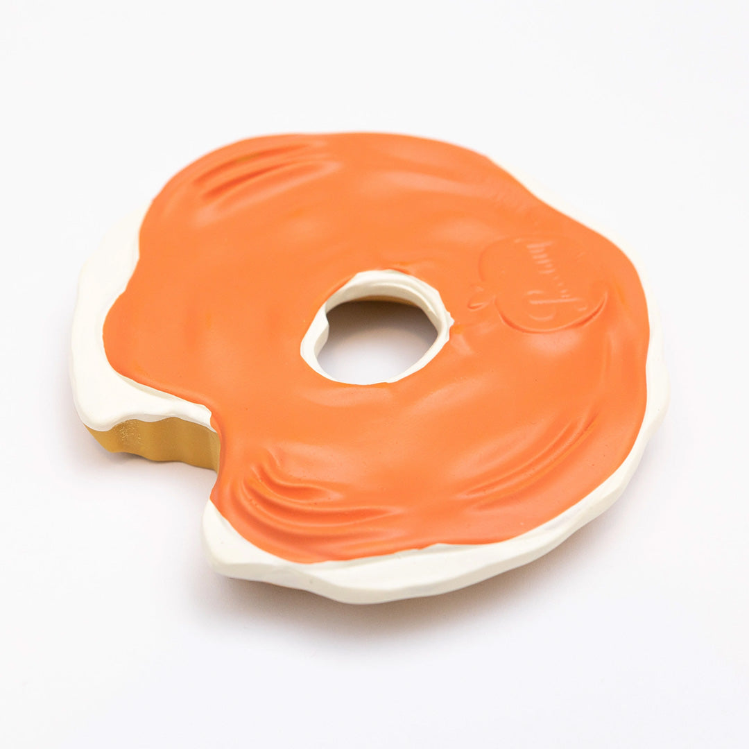 NEW Lox Bagel Natural Rubber Baby Teether