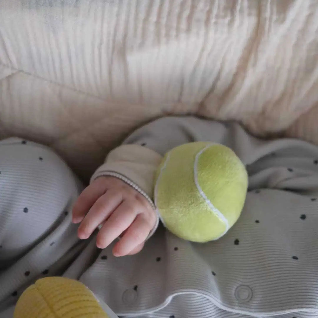 First Serve Tennis Baby Rattle