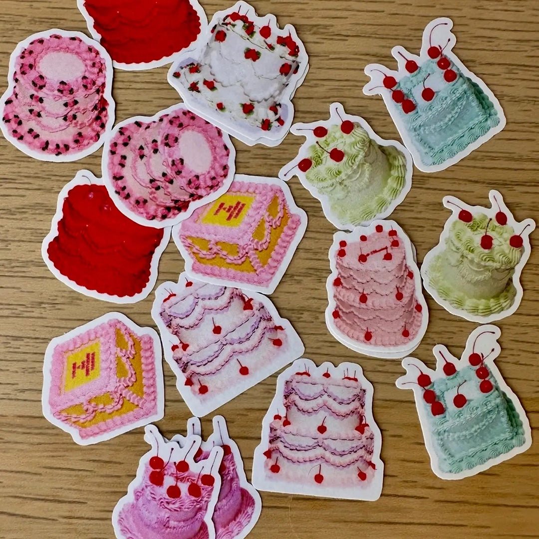 Cakes Washi Flake Stickers