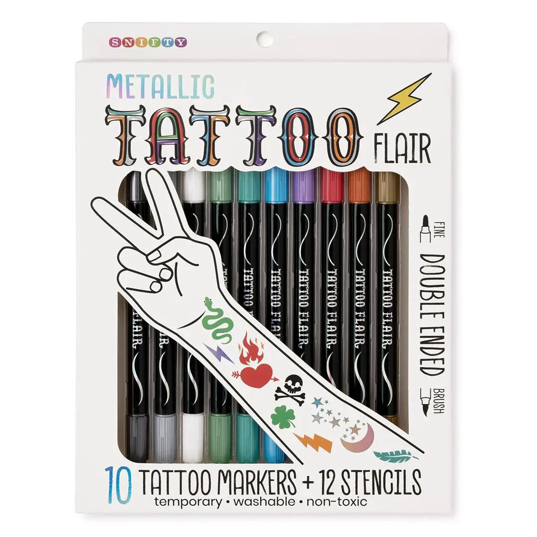 Tattoo Flair Non Toxic Marker Set