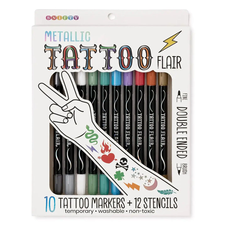 Tattoo Flair Non Toxic Marker Set