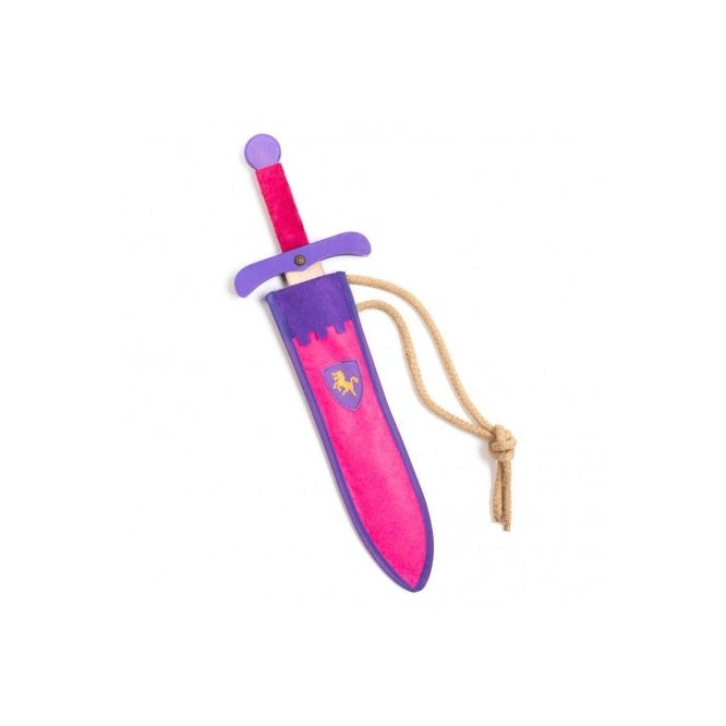 Wooden Sword with Bag- Pink