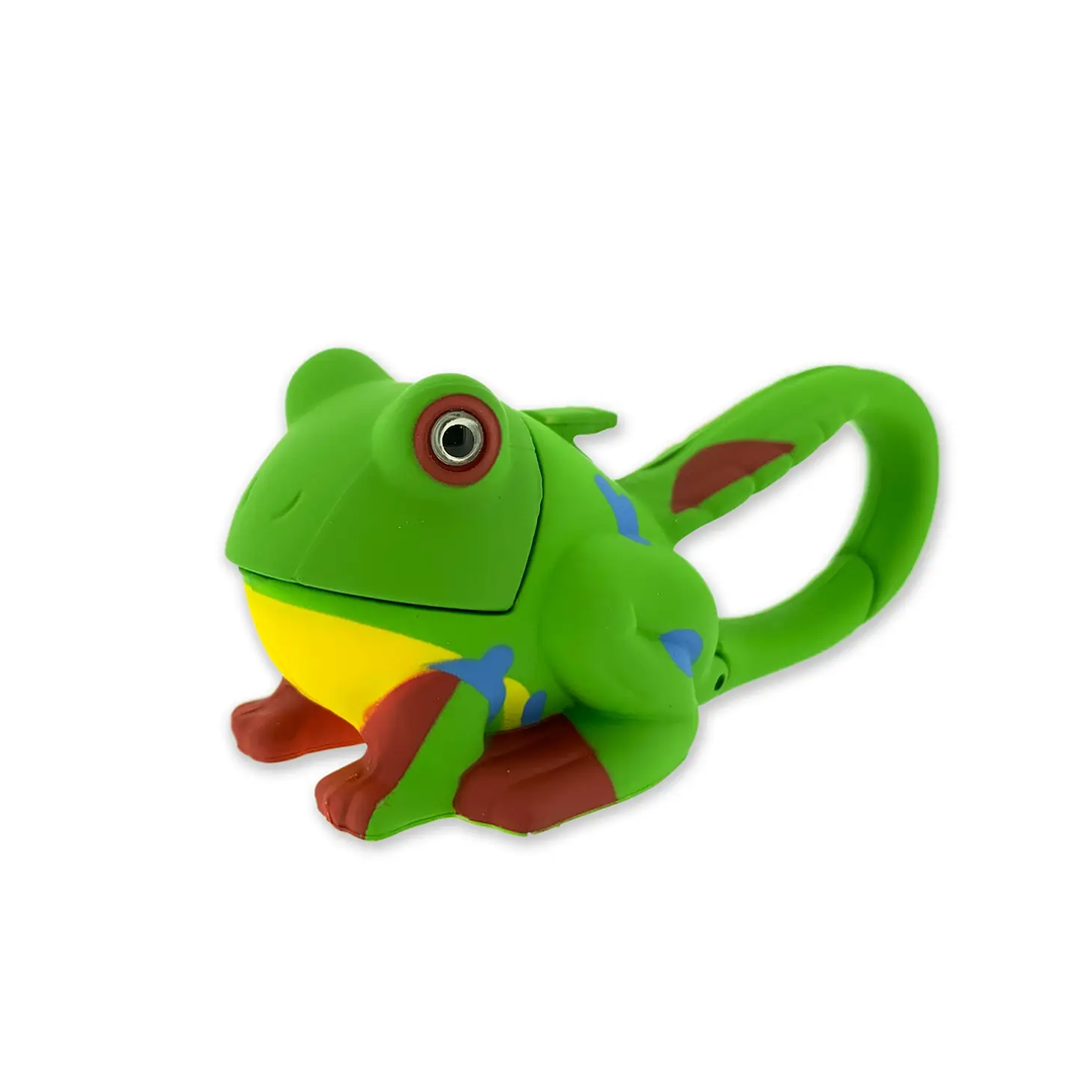 Animal Carabiner Flashlight - Green Frog