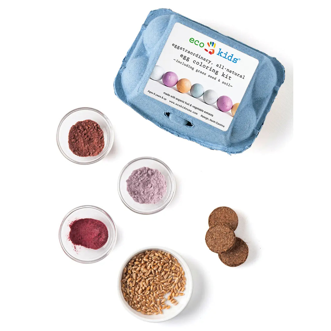 NEW Eco Friendly Egg Coloring & Seed Growing Kit