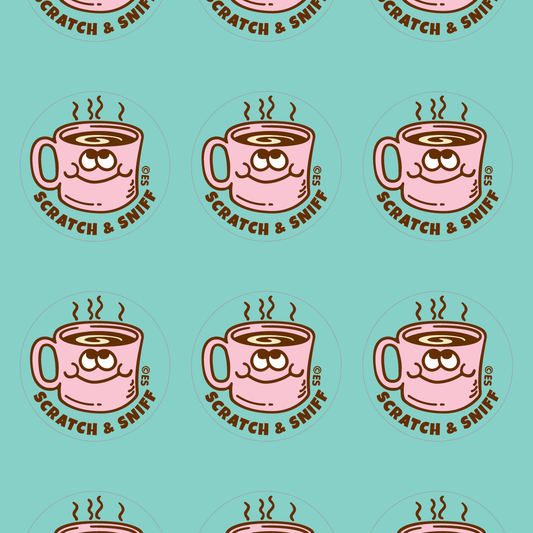 Cup Of Coffee Scratch & Sniff Stickers