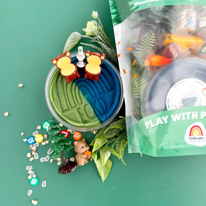 Scented Natural Sensory Play Dough Kit- Camping