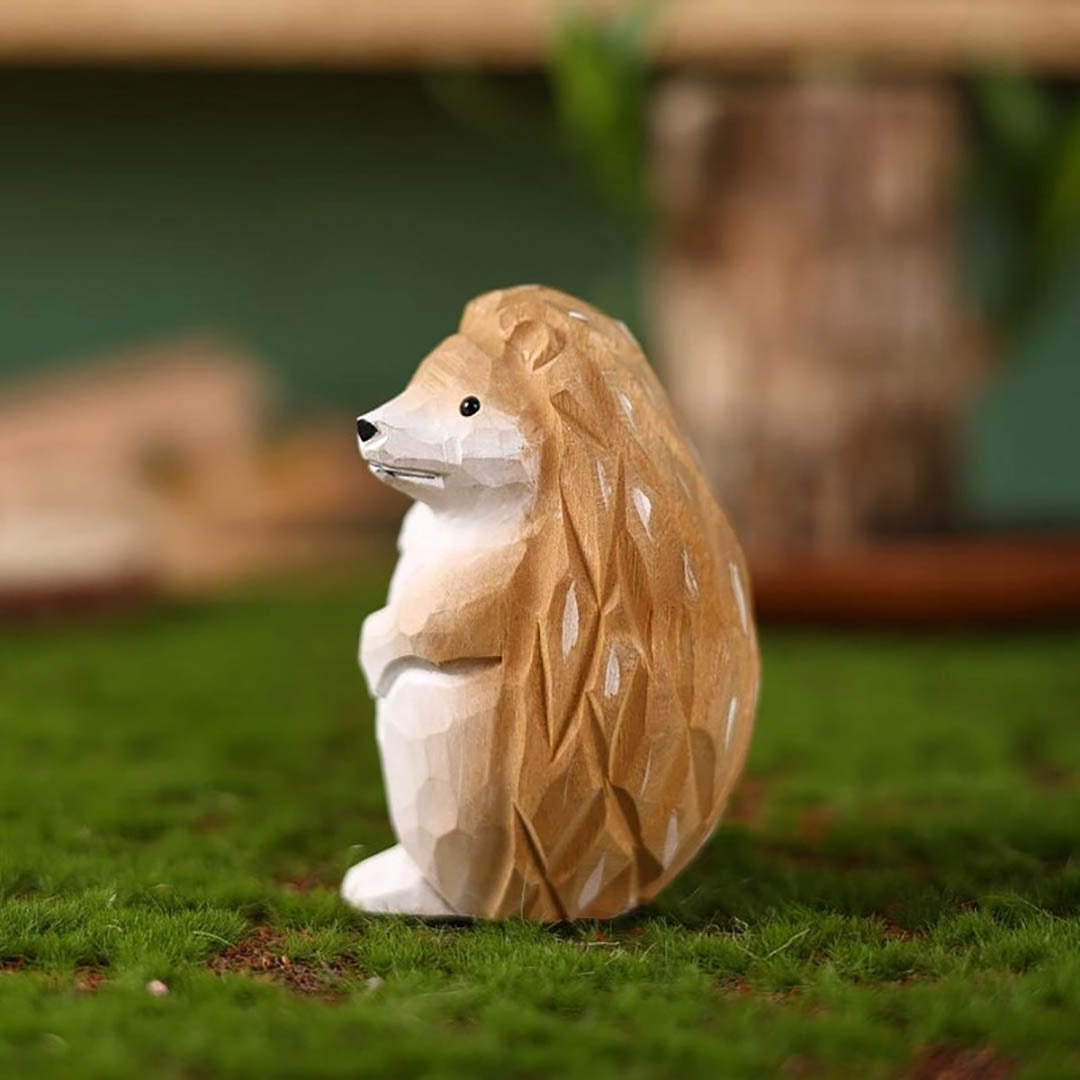 Handmade Wooden Animal- Hedgehog