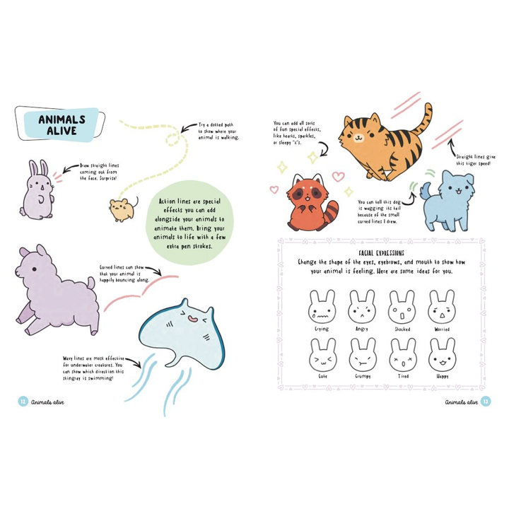 How To Draw Cute Animals Book