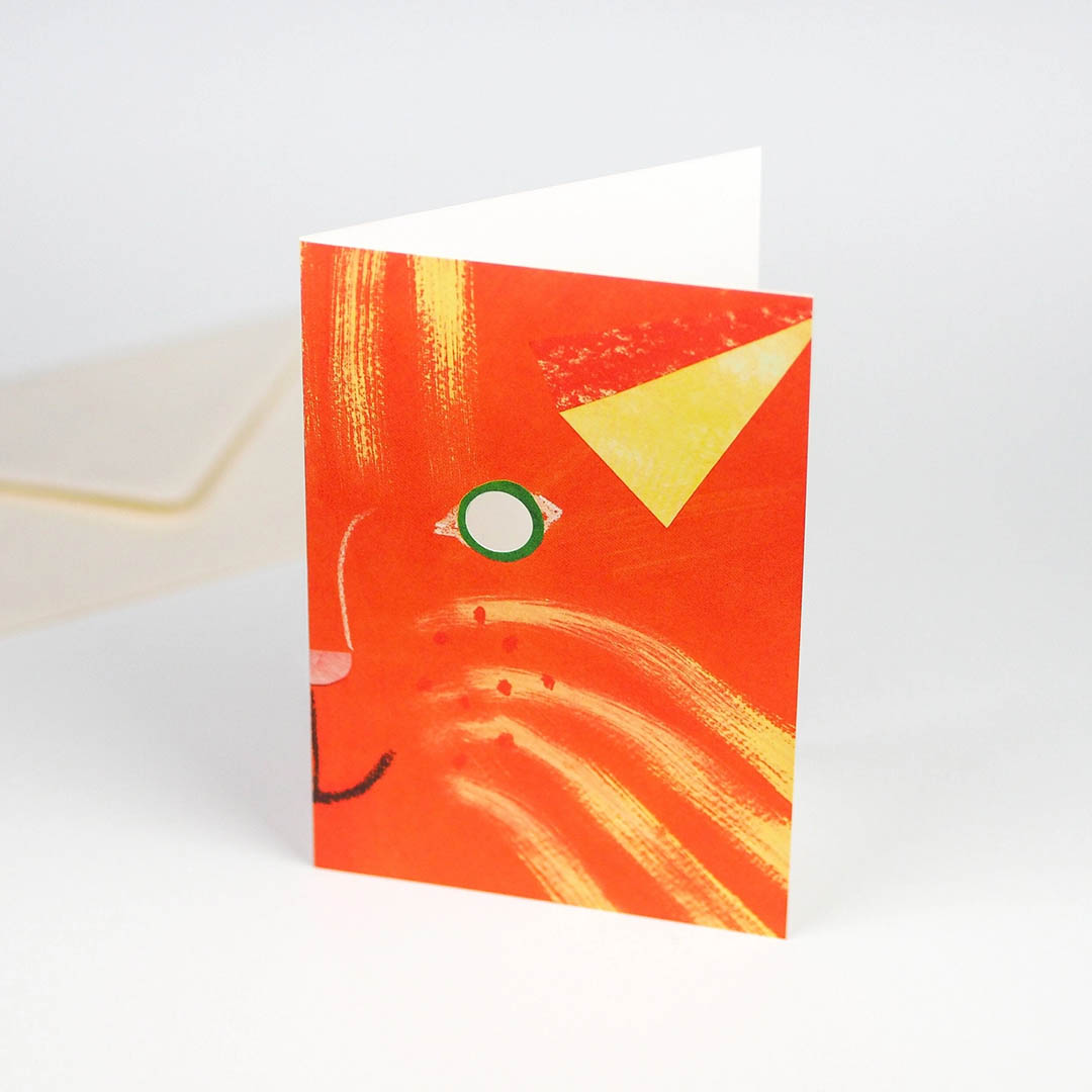 NEW Greeting Card - Cat Mask