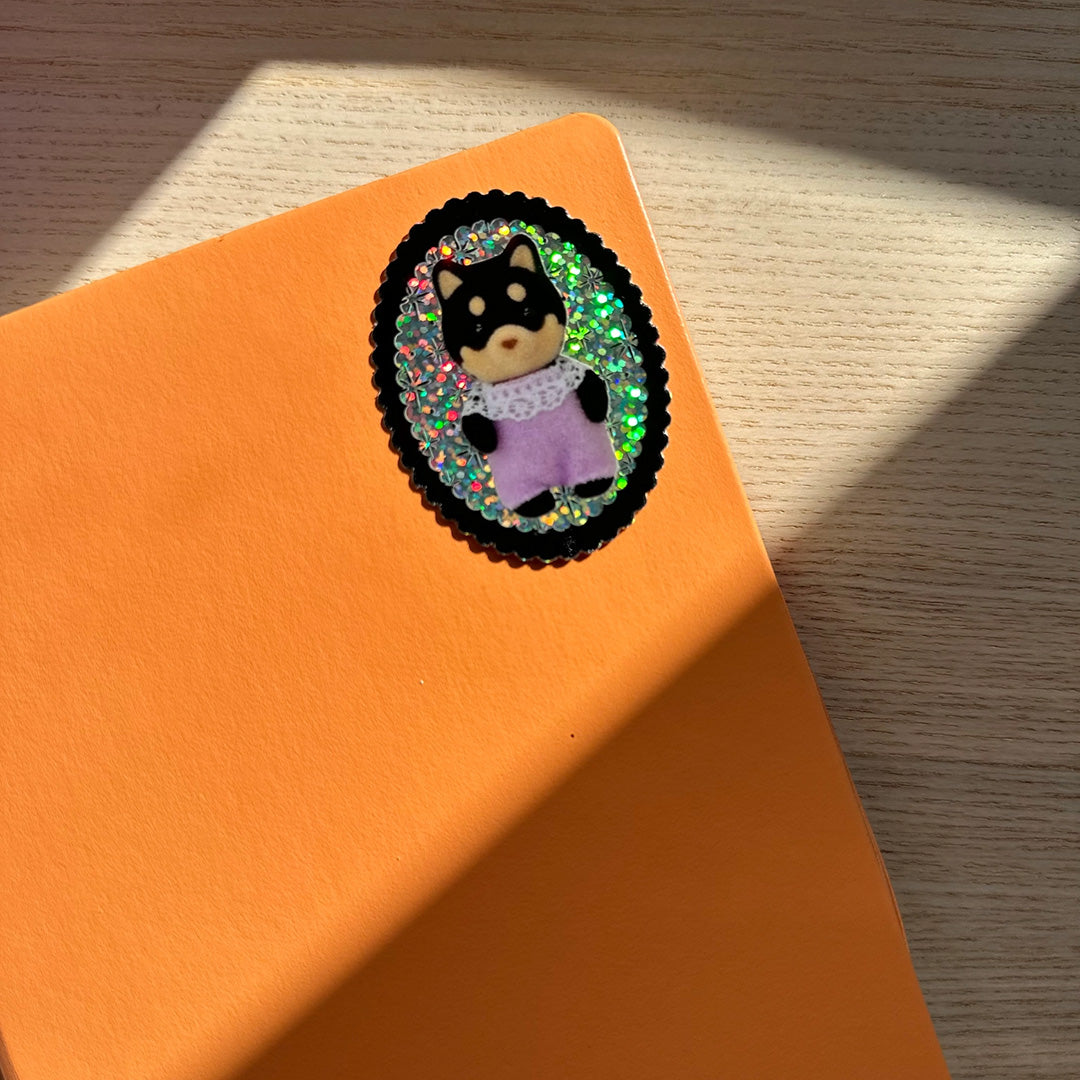 Shiba Inu Glitter Vinyl Sticker