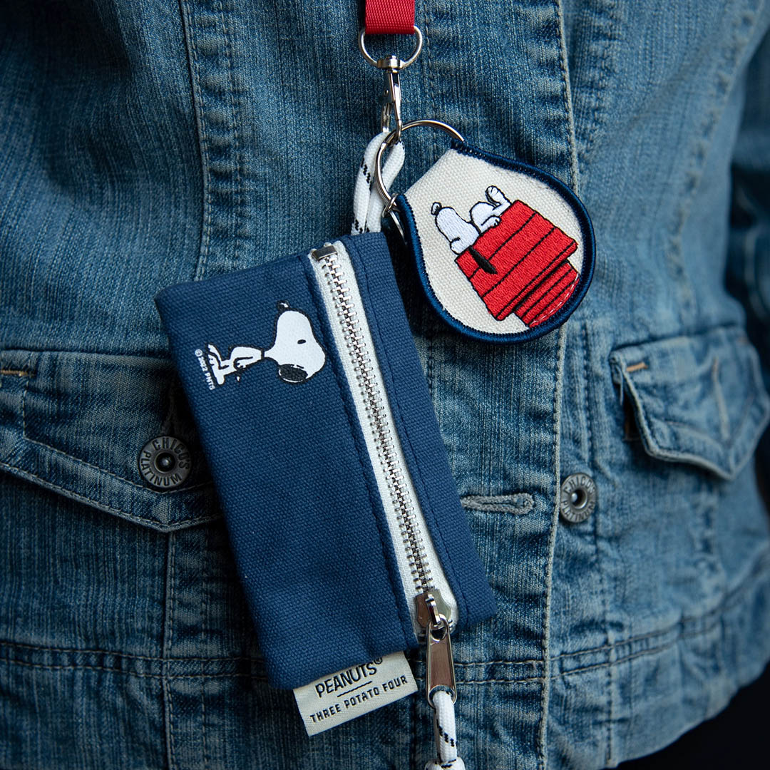 NEW Snoopy Doghouse Patch Keychain