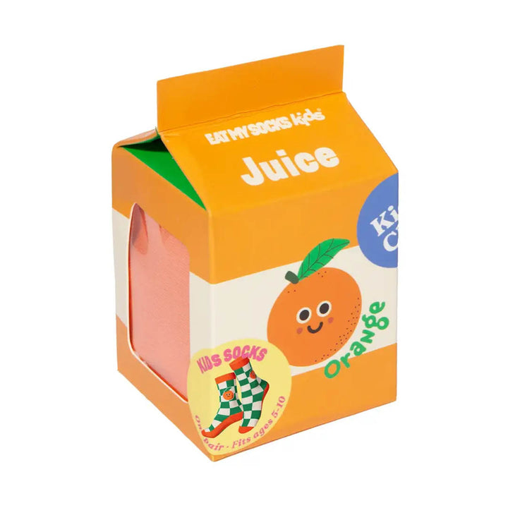 Kid's 3D Socks- Orange Juice