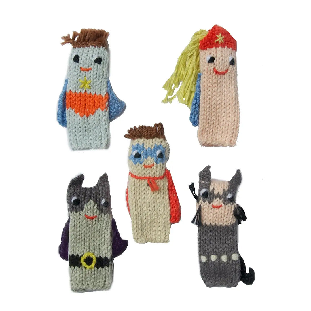 Finger Puppets by Blabla Kids Super Hero - Set of 5
