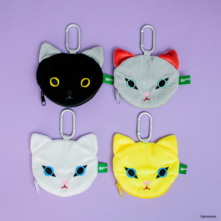 Japanese Blind Capsule- Gyunyuya Cat Face Pouch