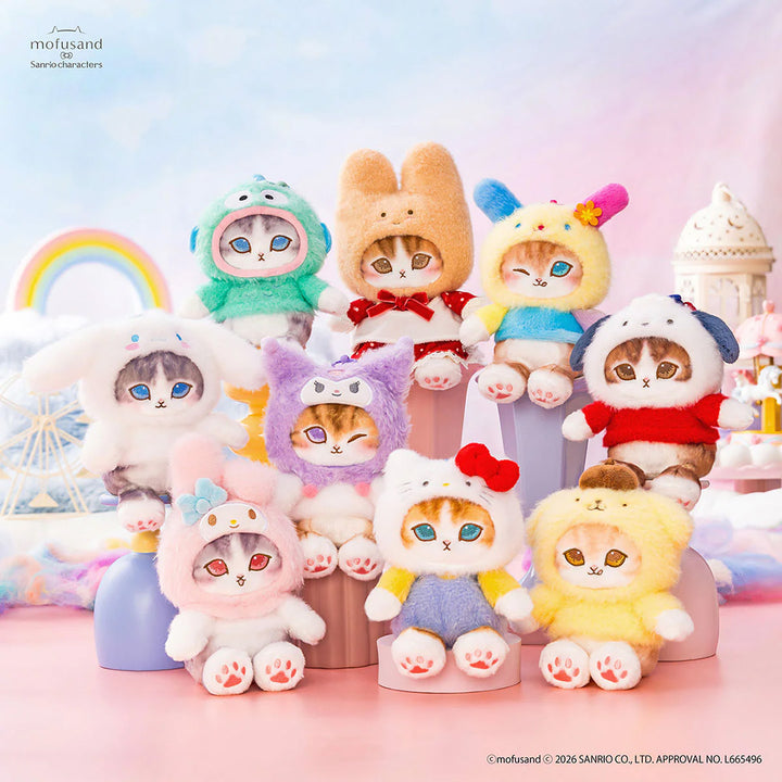 Mofusand x Sanrio Plush Doll Keychain - Many Styles Available!