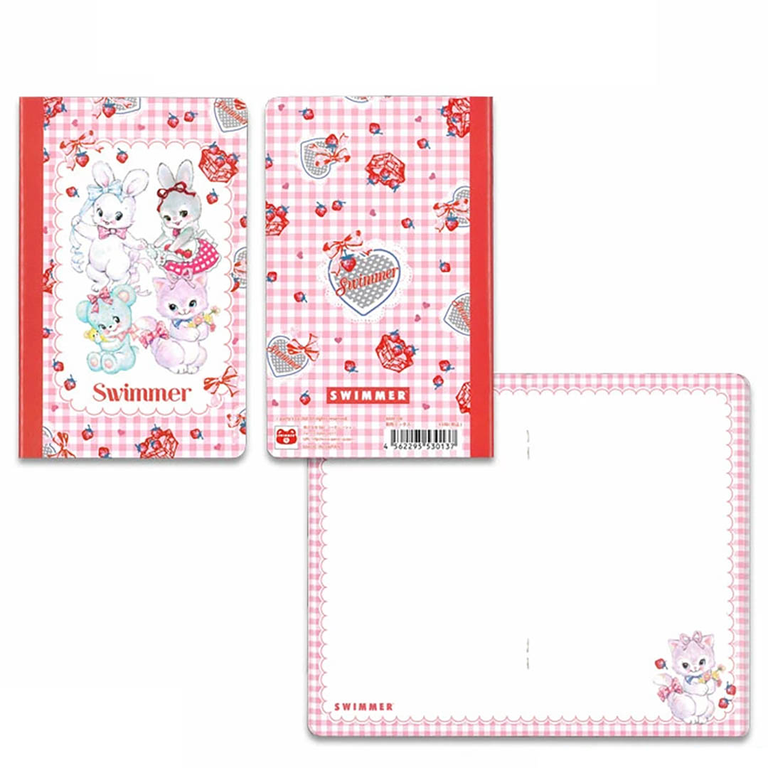 NEW Swimmer Kawaii Notebook - Red