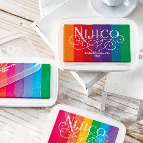 Japanese Rainbow Stamp Pad- Vivid