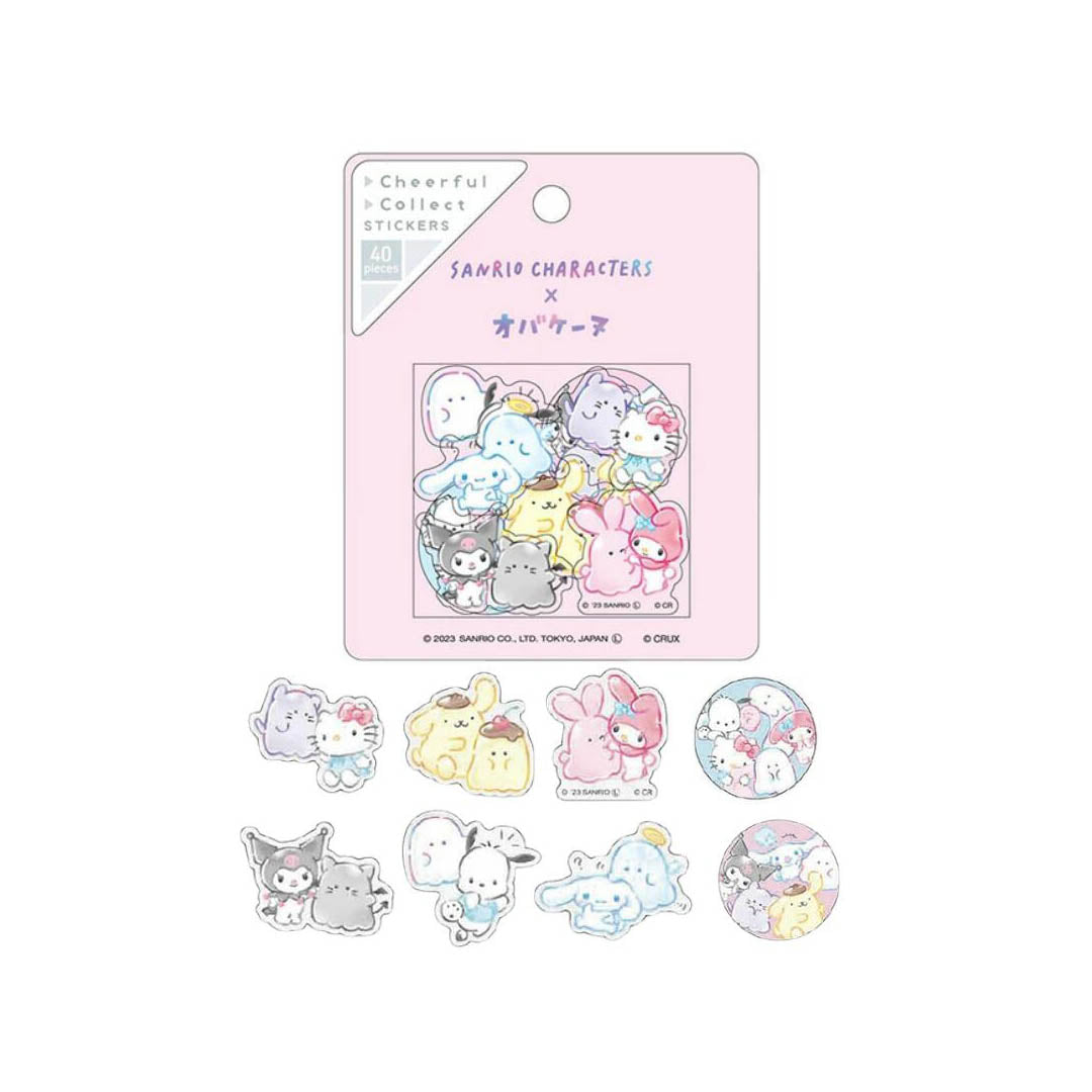 Official Sanrio x Obakenu Cheerful Collect Stickers Ver. 1
