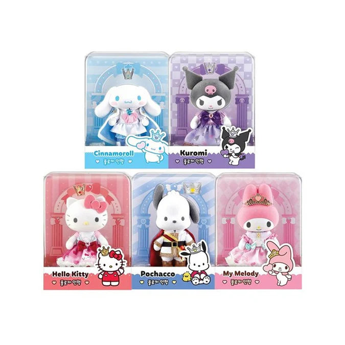 Flocked Sanrio Character Doll with Removable Clothing - 5" Cinnamoroll