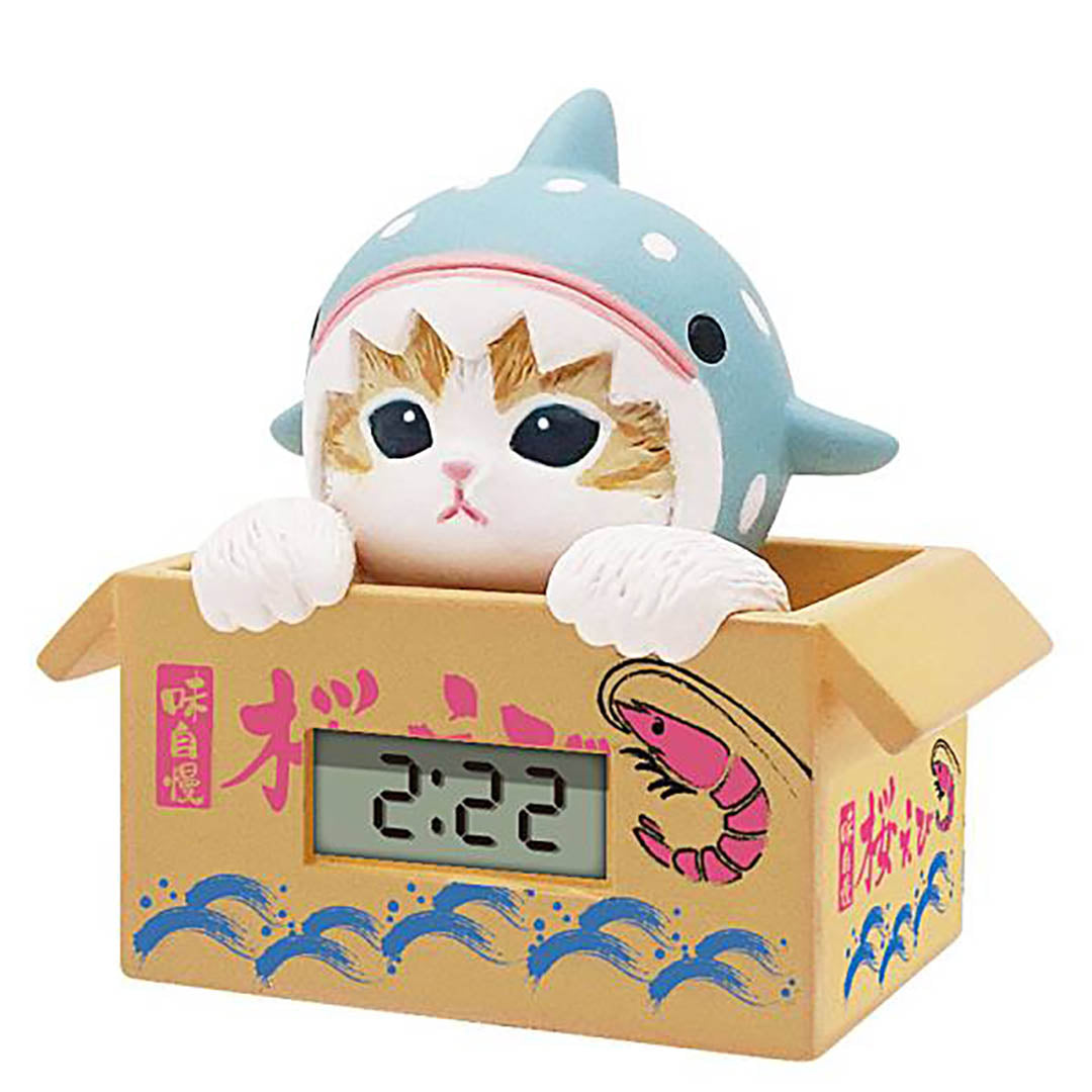 Japanese Blind Capsule: Mofusand Marine Creatures Digital Clock in Brown Box