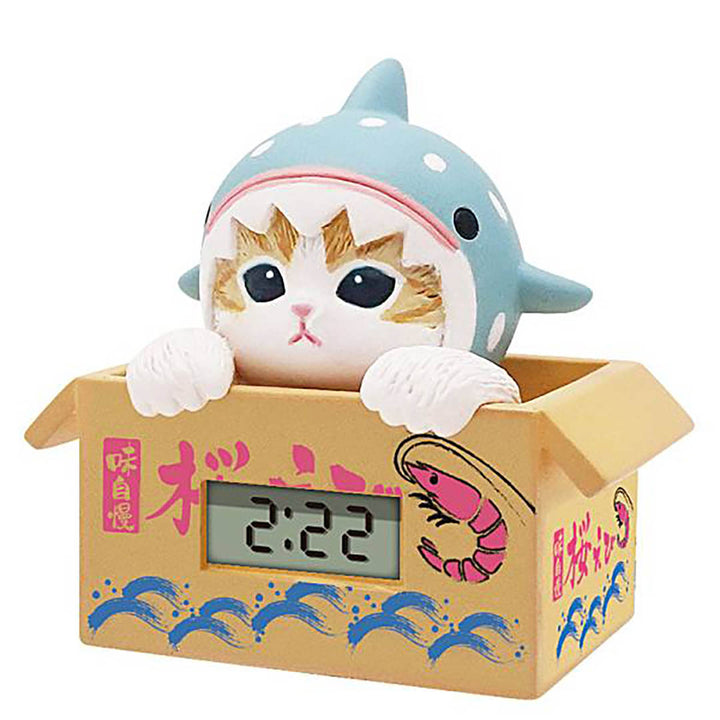 Japanese Blind Capsule: Mofusand Marine Creatures Digital Clock in Brown Box