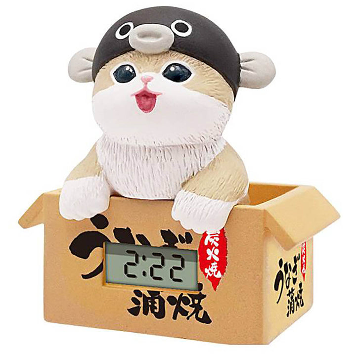 Japanese Blind Capsule: Mofusand Marine Creatures Digital Clock in Brown Box