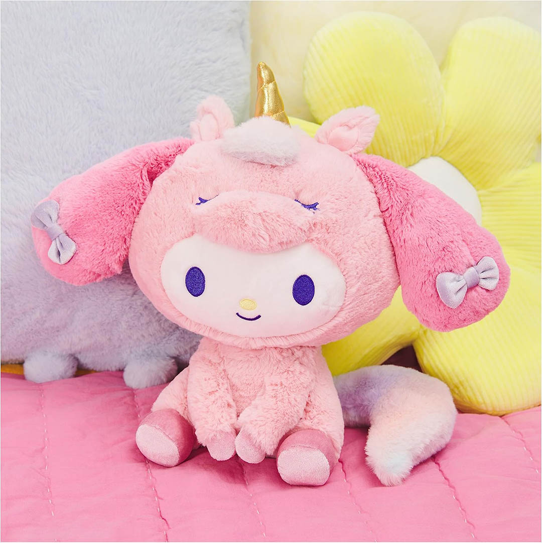 Unicorn My Melody Plush Doll, 9.5 in