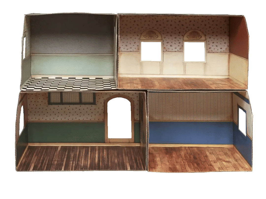 NEW Mouse Mansion Playhouse DIY- Cardboard Shop Room