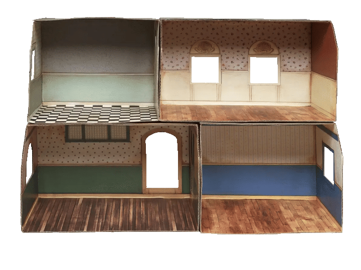 NEW Mouse Mansion Playhouse DIY- Cardboard Shop Room