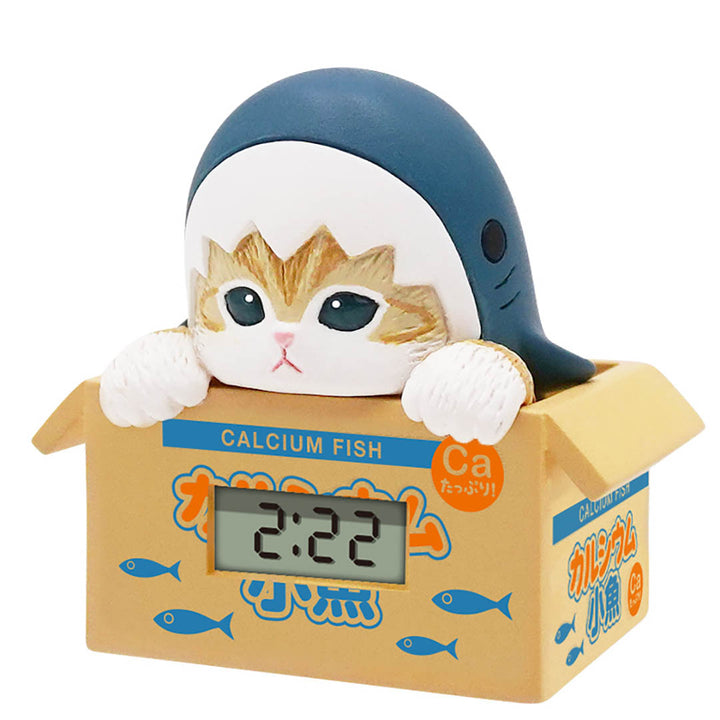 Japanese Blind Capsule: Mofusand Marine Creatures Digital Clock in Brown Box