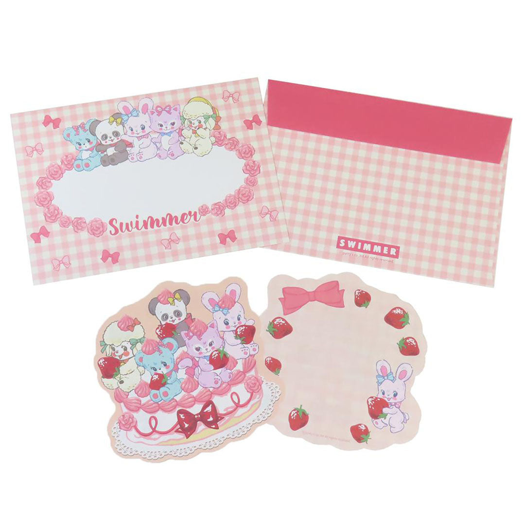 NEW Swimmer Kawaii Letter Set - Cake