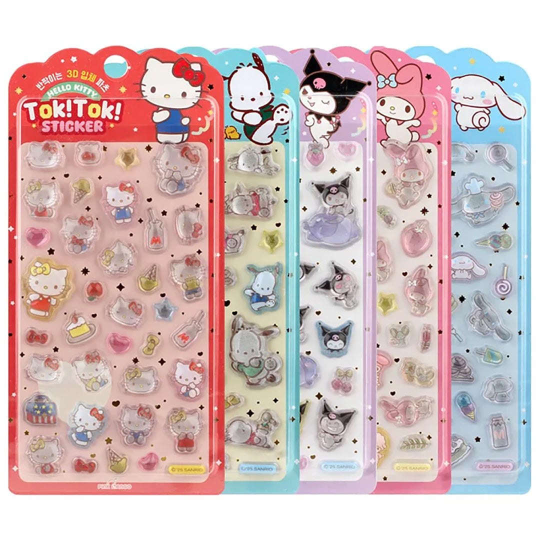 Sanrio 3D Tok! Tok! Stickers - Five Styles Available!