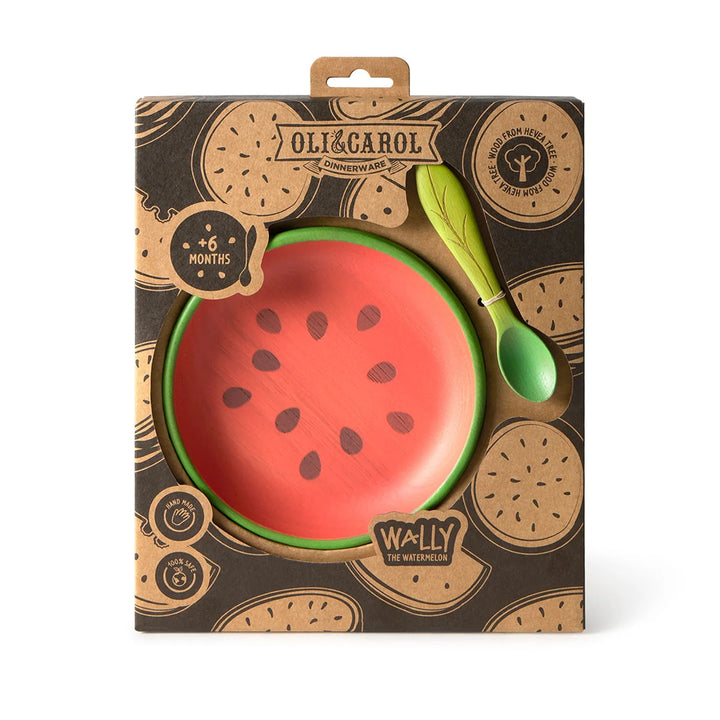 Wally The Watermelon Plate & Spoon Dining Set