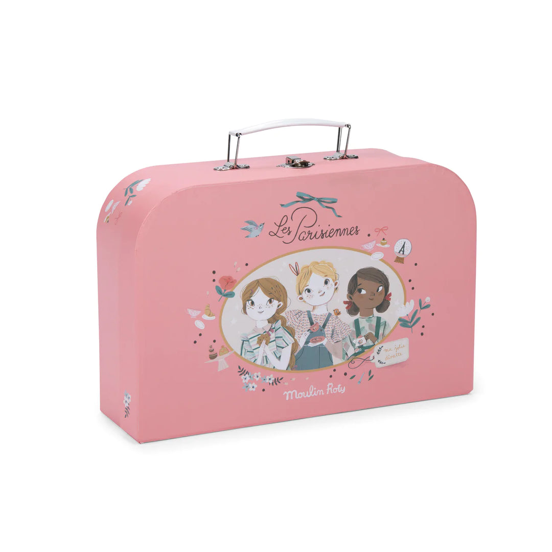 NEW Les Parisiennes Suitcase Tea Set