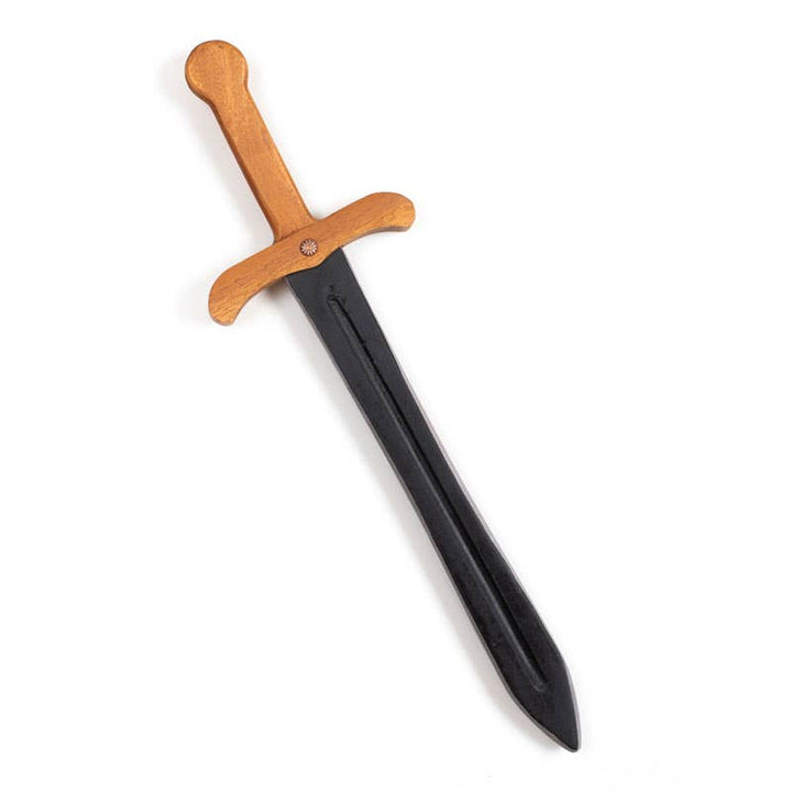 NEW Wooden Sword - Black with Natural
